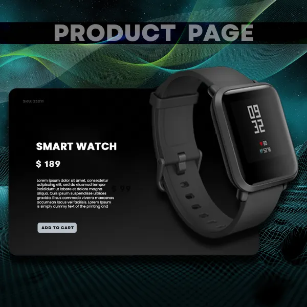 Shopify product page layout