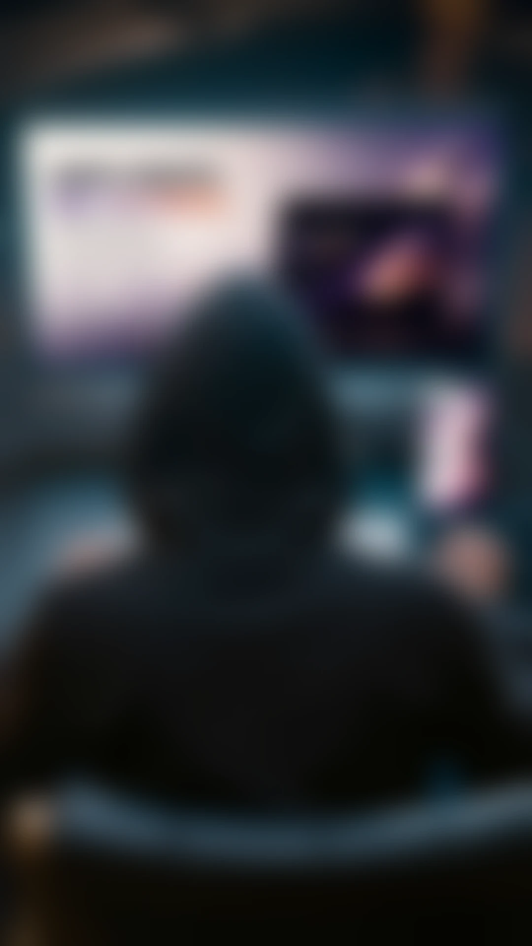 Mobile blurred phone transition
